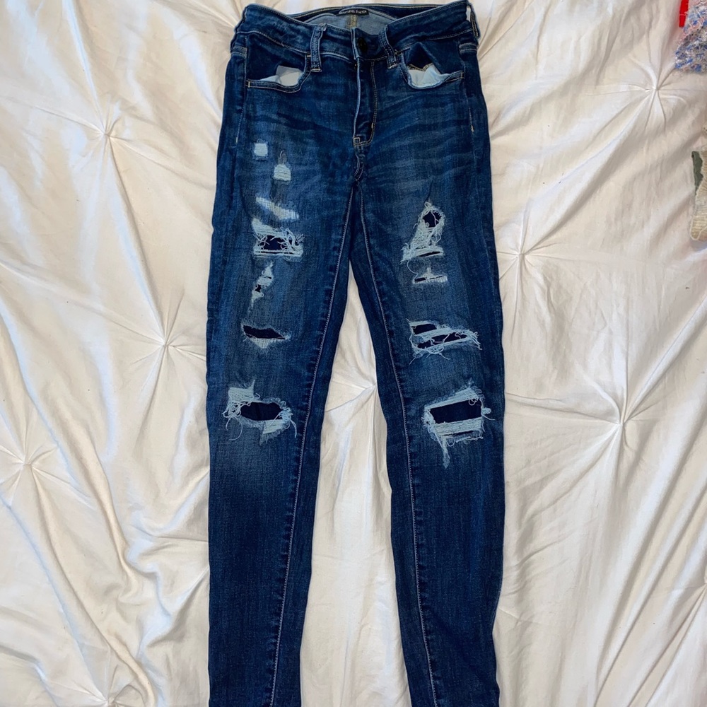 american eagle ripped jeans size 00